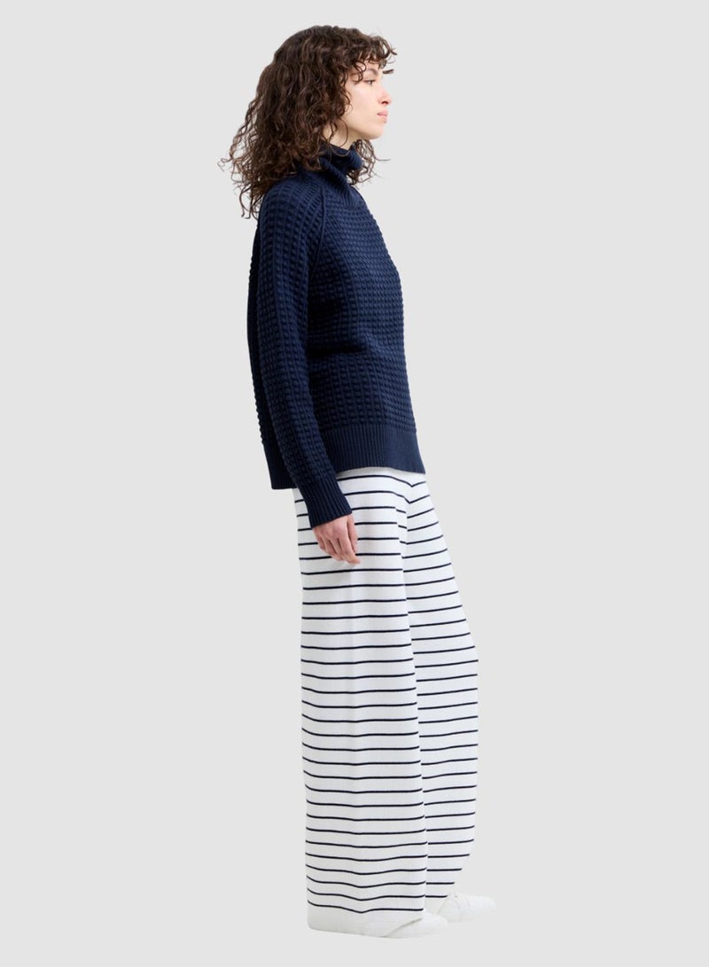 French Connection Marley Knit Striped Wide Leg - Image 2